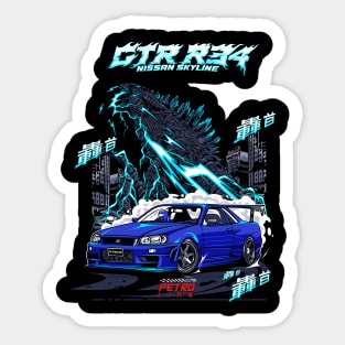 Nissan Skyline GT-R R34 Sticker